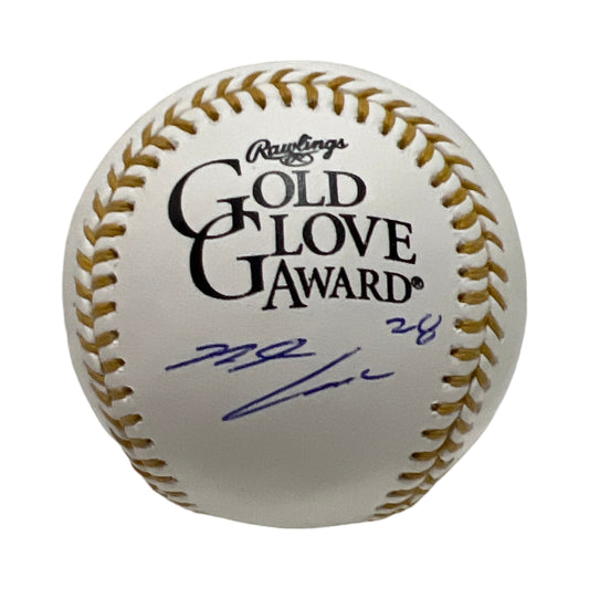 Nolan Arenado Autographed Gold Glove Logo Ball JSA