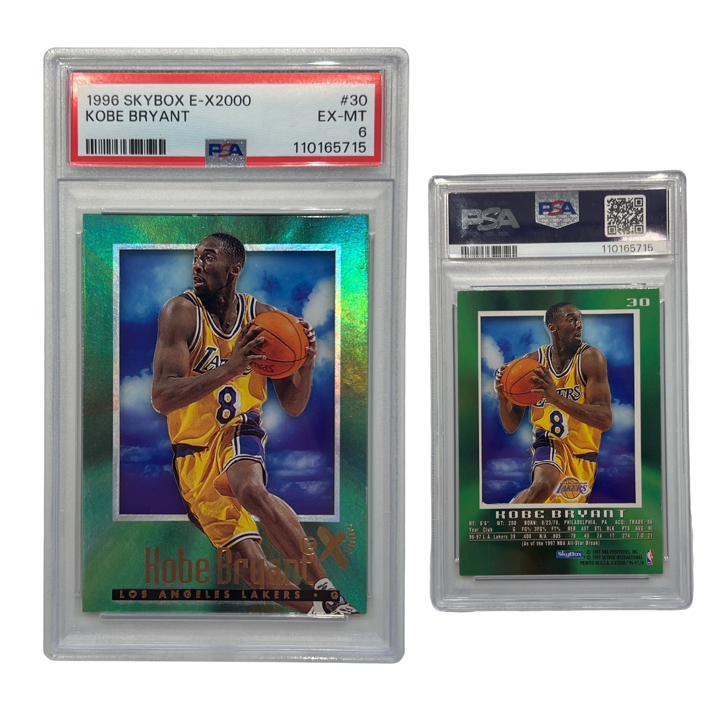 1996 Kobe Bryant Skybox E-X200 #30 PSA EX-MT 6