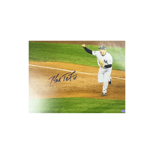Mark Teixeira Autographed New York Yankees WS Celebration 11x14 Steiner