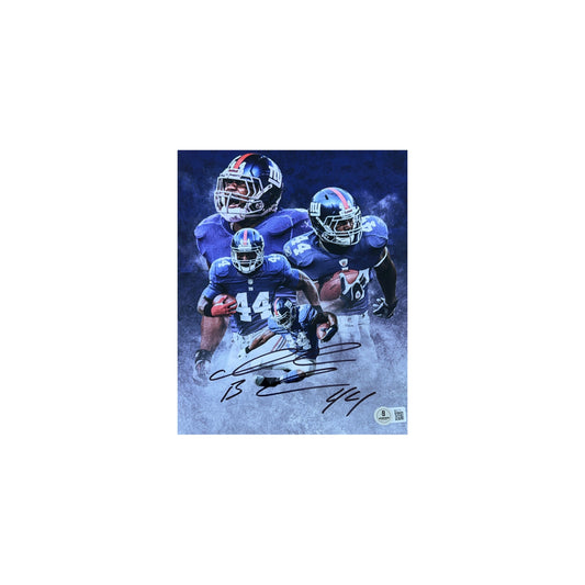 Ahmad Bradshaw Autographed New York Giants Edit 8x10 Beckett