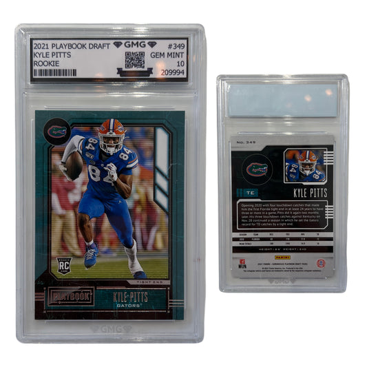 2021 Kyle Pitts Playbook Drafts Rookie Card #349 GMG 10 GEM MINT