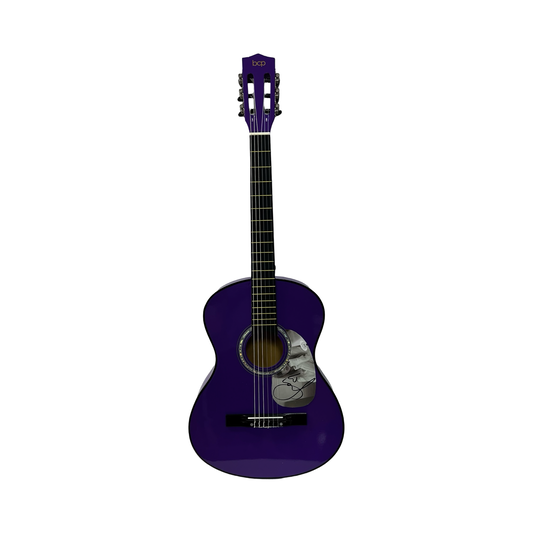 Taylor Swift Autographed Purple Guitar With Heart Drawn Inscription JSA