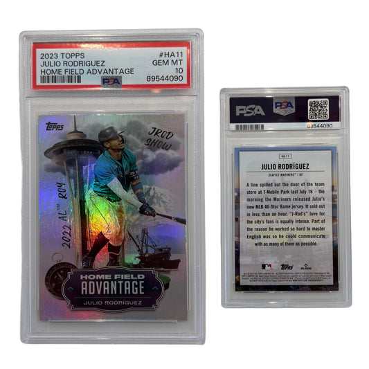 2023 Julio Rodriguez Home Field Advantage #HA11 #HA11 PSA GEM MT 10