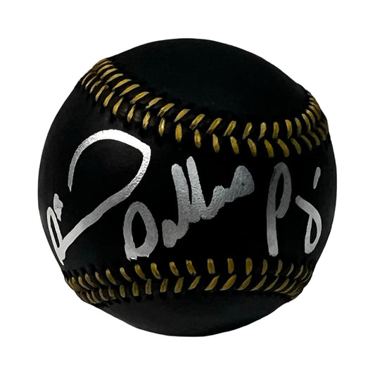 Diamond Dallas Page Autographed WWF/WCW Black Leather Baseball Beckett
