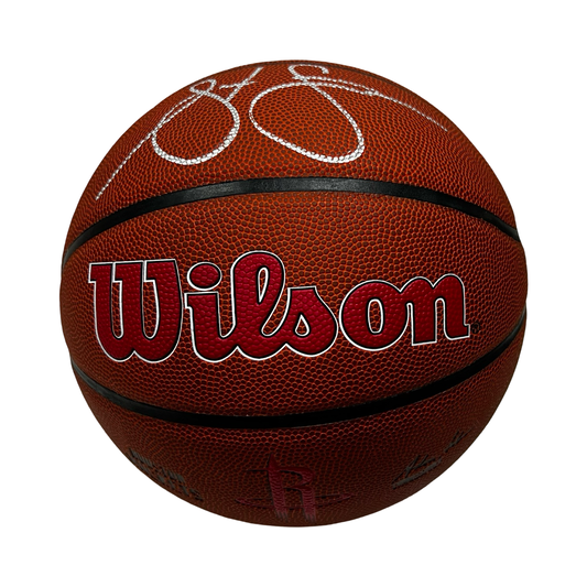 Steve Francis Autographed Houston Rockets Wilson Logo Basketball Beckett