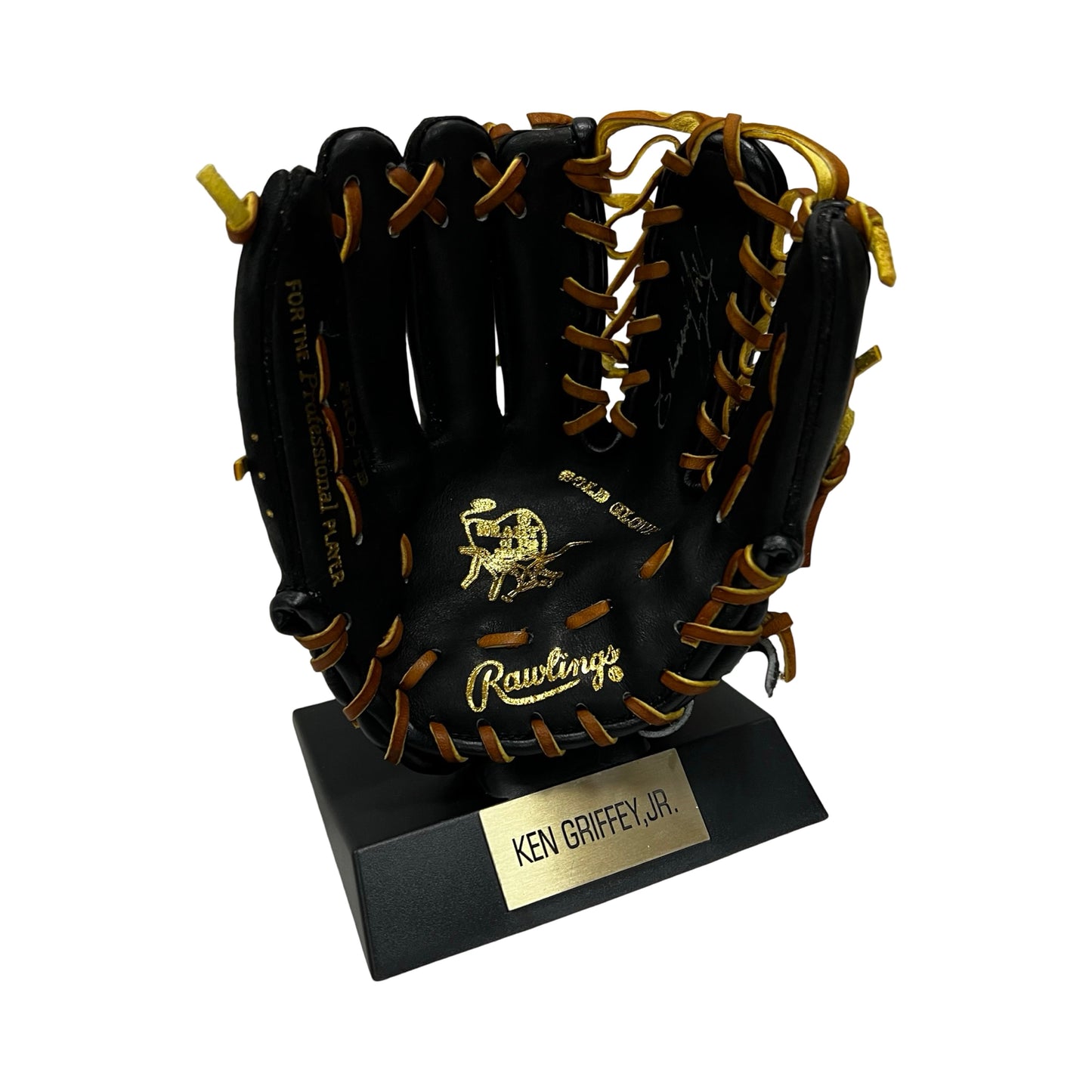Ken Griffey Jr Autographed Mini Glove With Shell JSA
