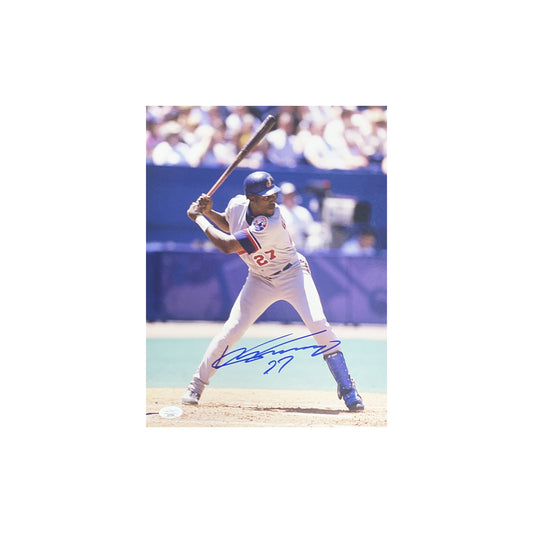 Vladimir Guerrero Sr. Autographed Montreal Expos At Bat 11x14 JSA