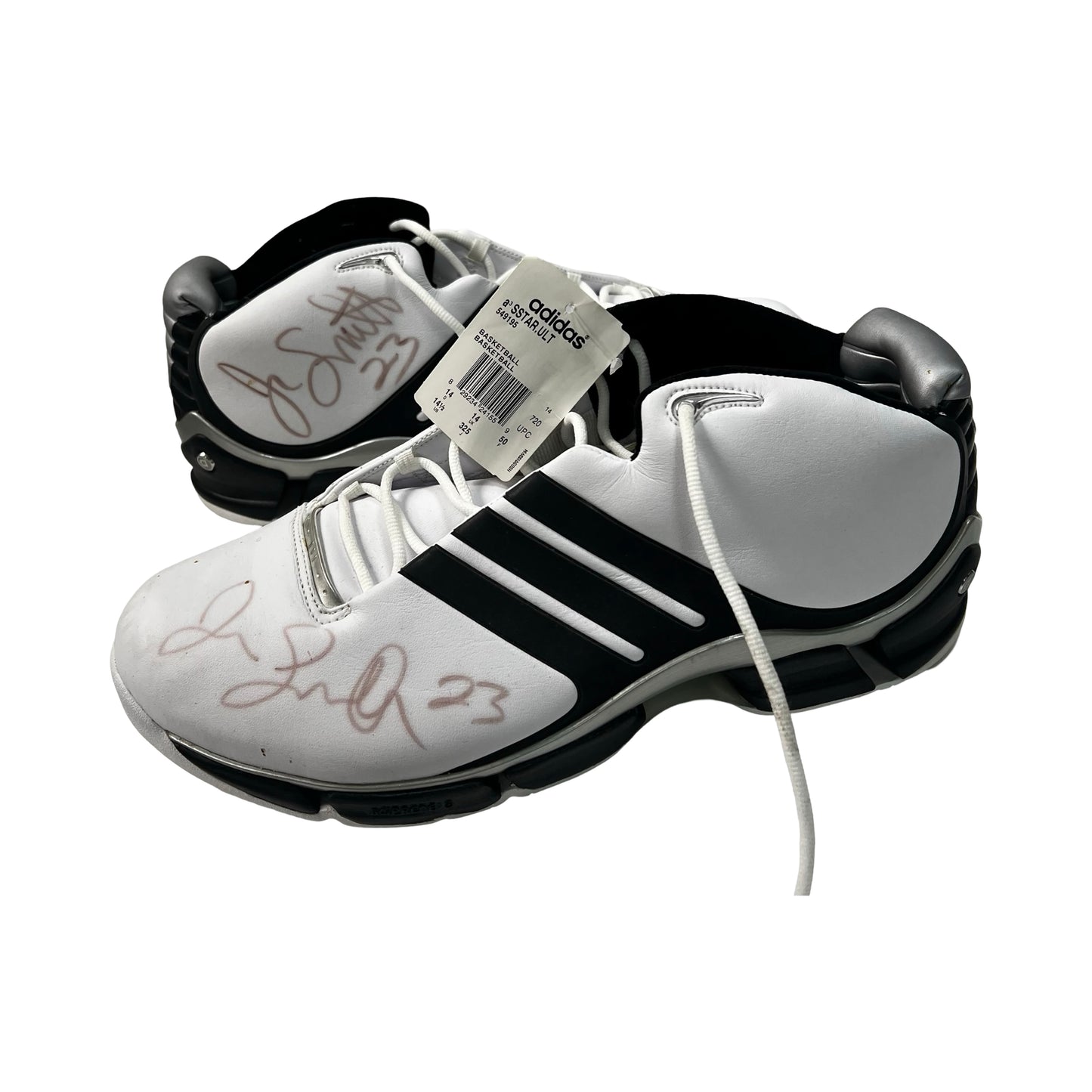 J.R. Smith Autographed Adidas Game Model Sneakers Beckett