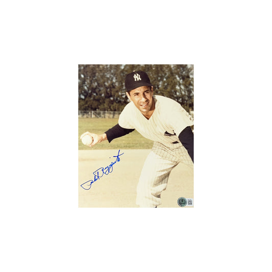 Phil Rizzuto Autographed New York Yankees Close-Up Throw 8x10 Beckett