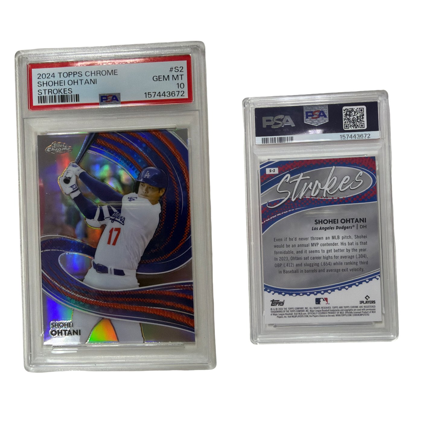 2024 Topps Chrome - Strokes Shohei Ohtani #S-2 PSA 10!