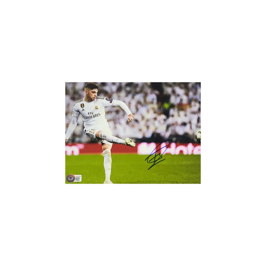 Federico Valverde Autographed Real Madrid 8x10 Beckett