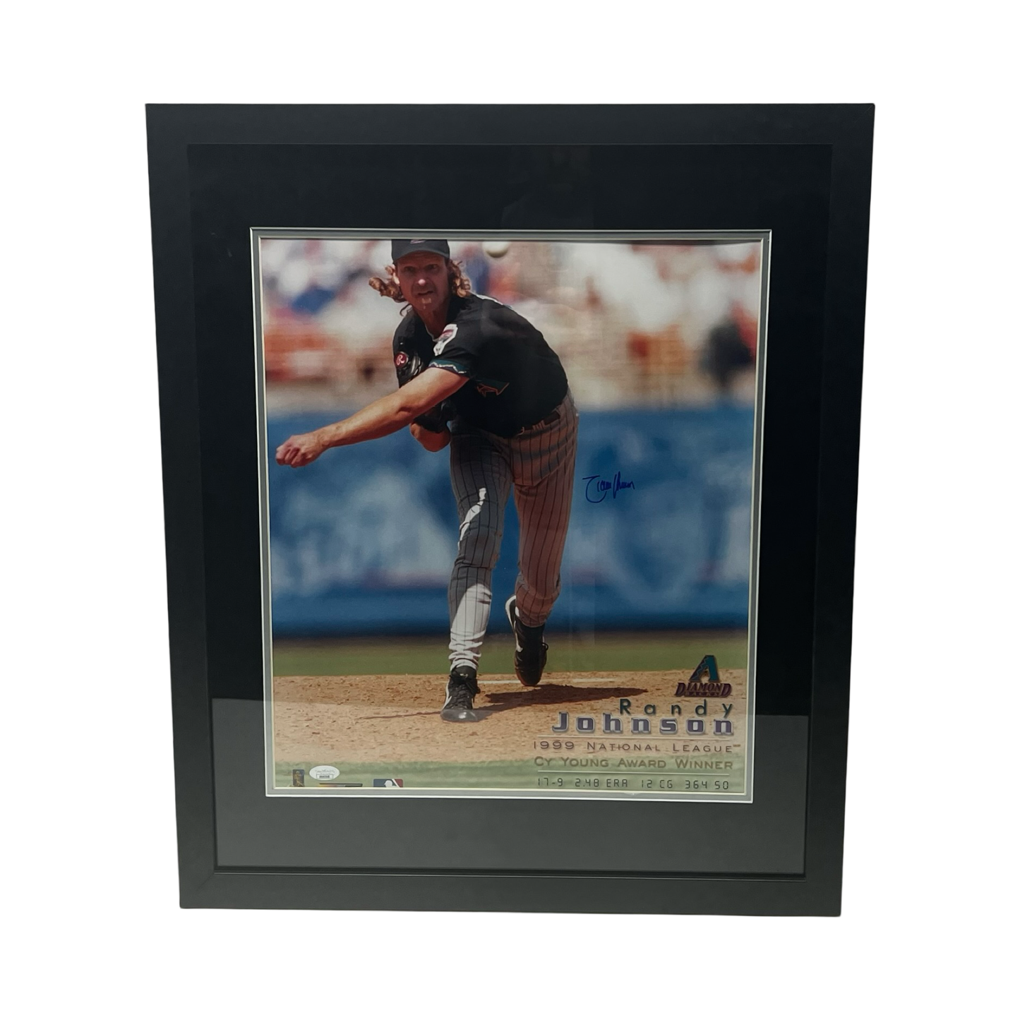 Randy Johnson Autographed Arizona Diamondbacks 16x20 JSA - Framed