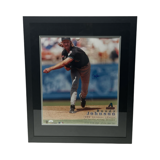 Randy Johnson Autographed Arizona Diamondbacks 16x20 JSA - Framed