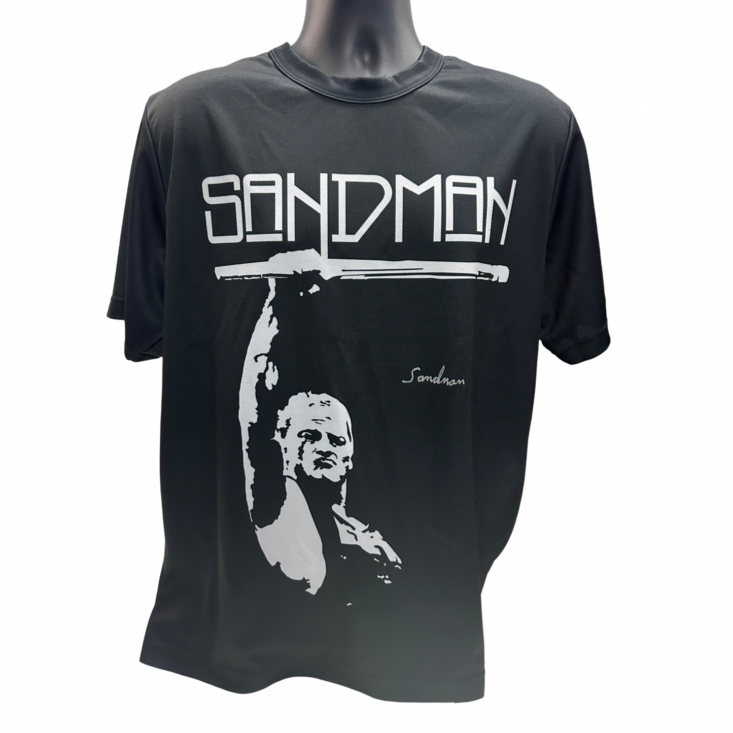 The Sandman Autographed ECW Black T-Shirt Beckett BAS