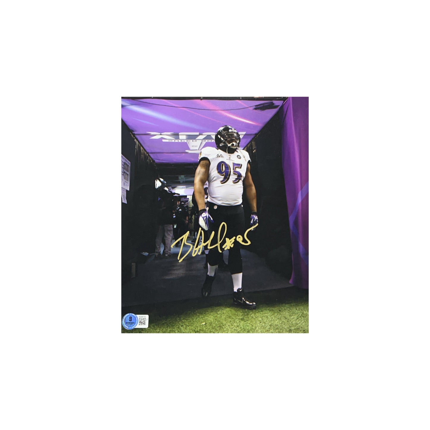 Bryan Hall Autographed Baltimore Ravens Entrance 8x10 Beckett