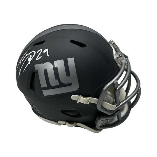 Tyrone Tracy Autographed New York Giants Slate Mini Helmet Beckett