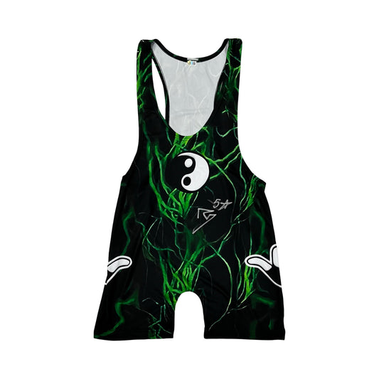 Rob Van Dam Autographed WWE ECW Black Singlet "5 Star" Inscription Beckett