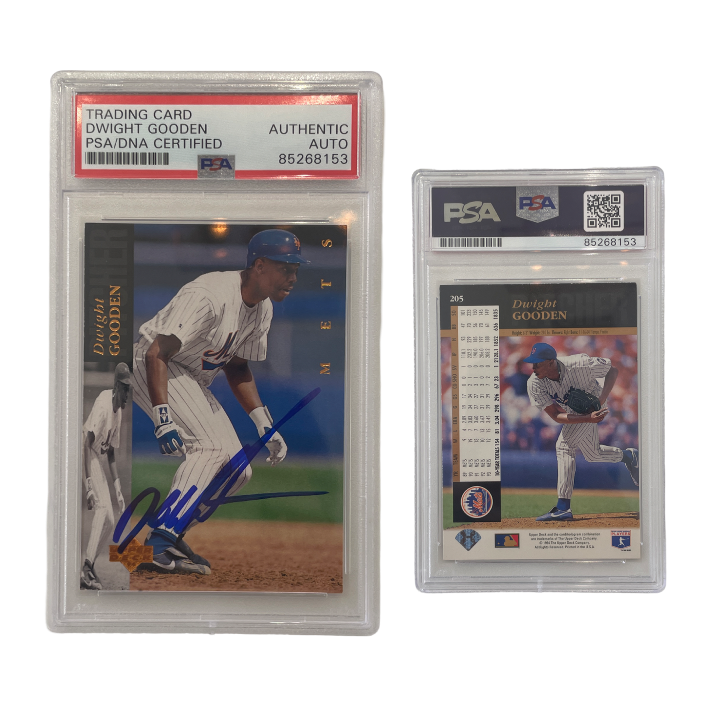 1994 Doc Gooden Upper Deck Baserunning #205 PSA Auto Authentic