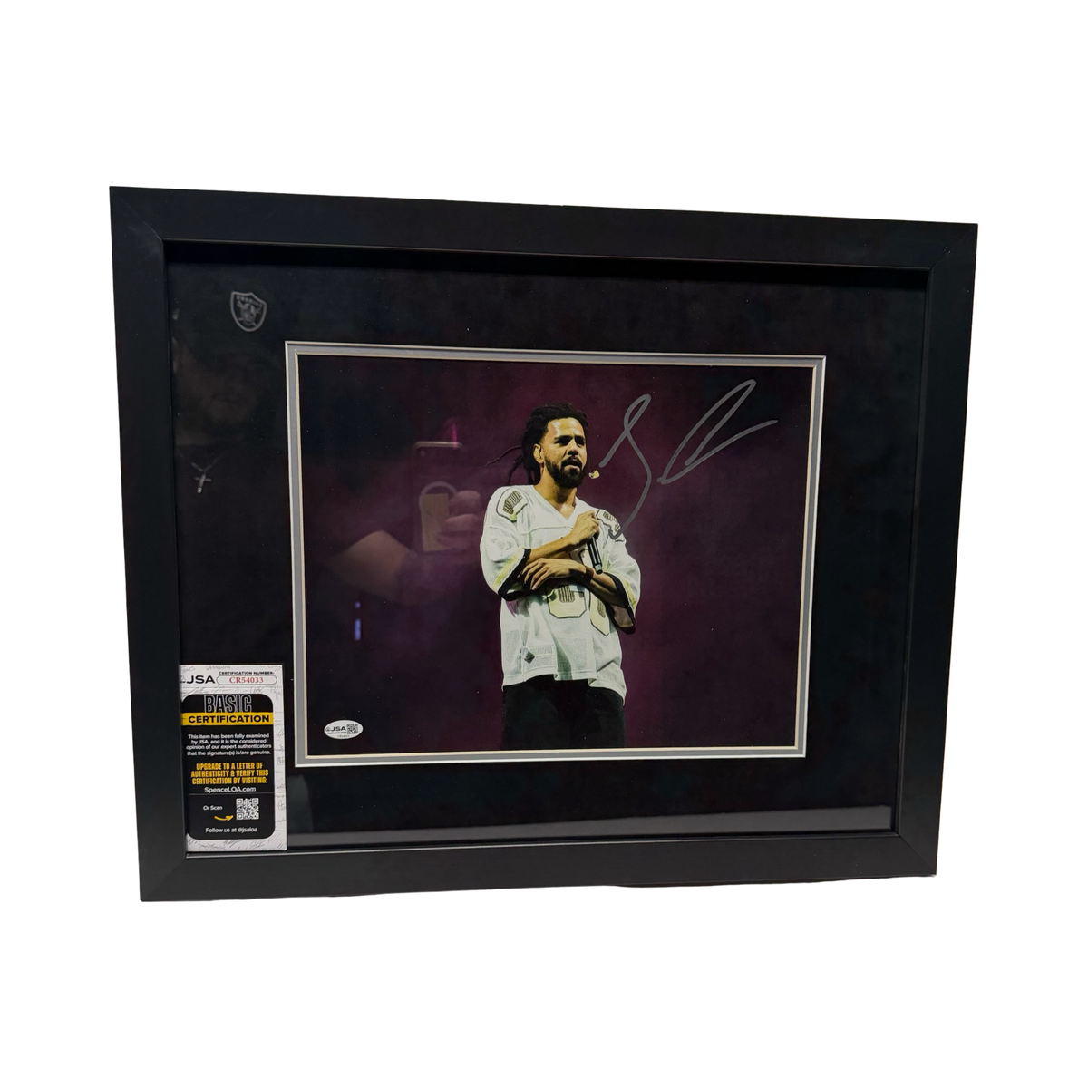 J. Cole Signed 11x14 Black framed Concert Photo Autographed Hip-Hop Rap JSA COA