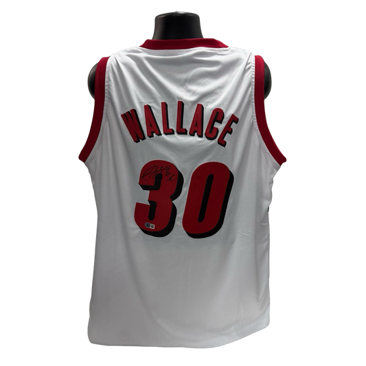 Rasheed Wallace Autographed White Portland Trailblazers Jersey Beckett