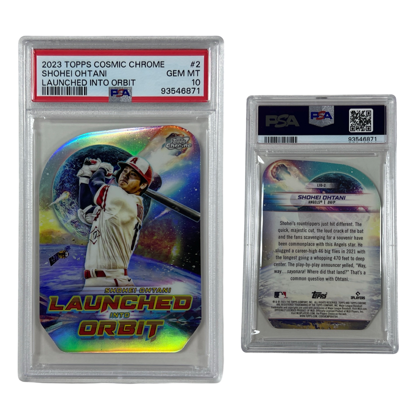 2023 Shohei Ohtani Topps Cosmic Chrome Launched Into Orbit #2 PSA GEM MT 10