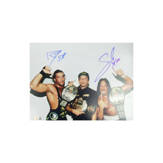 Rob Van Dam, Sabu & Fonzie Autographed WWE ECW Whiteout 11x14 Beckett