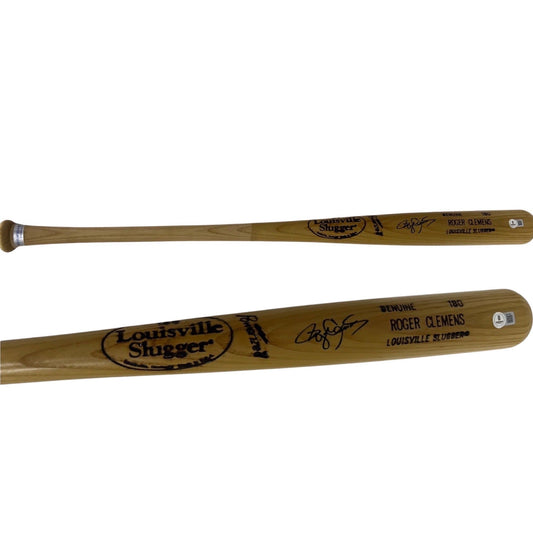 Roger Clemens Autographed Louisville Slugger Game Model Bat Beckett