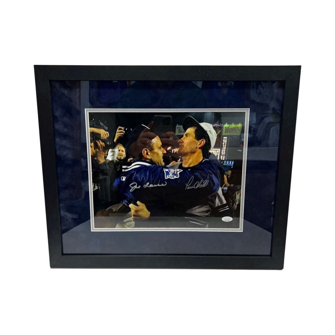 Paul O'Neill & Joe Torre Autographed New York Yankees 11x14 JSA - Framed