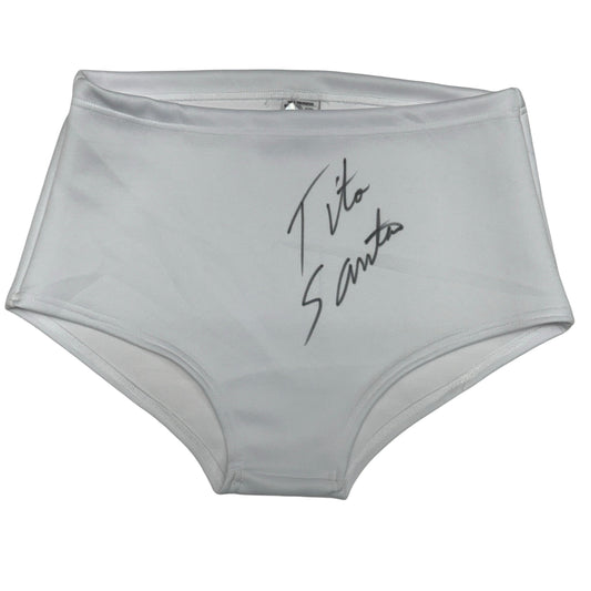 Tito Santana Autographed WWE WWF White Trunks Beckett