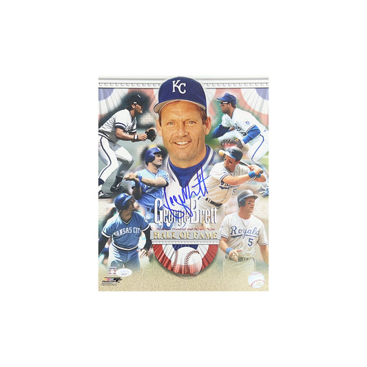 George Brett Autographed Kansas City Royals Collage 11x14 JSA