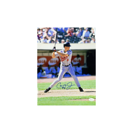 Cal Ripken Jr. Autographed Baltimore Orioles At Bat 11x14 JSA