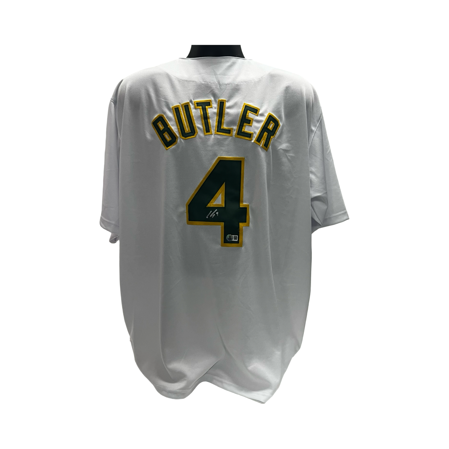 Lawrence Butler Autographed Athletics White Jersey Beckett