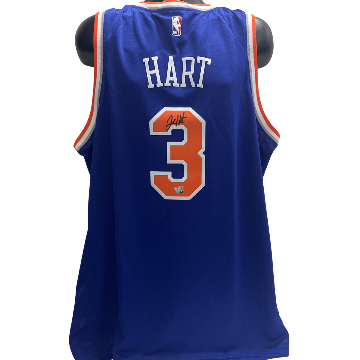 Josh Hart Autographed New York Knicks Blue Nike Swingman Jersey Fanatics
