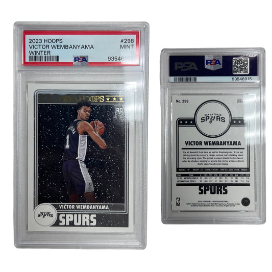 2023 Victor Wembanyama Hoops Winter #298 PSA MINT 9