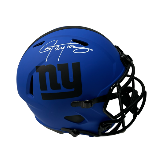 Lawrence Taylor Autographed New York Giants Rave Replica Helmet Beckett