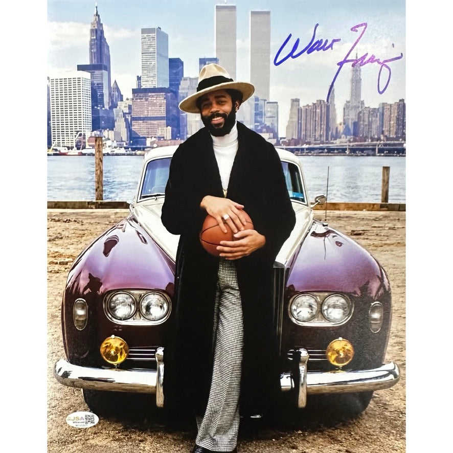 Walt Frazier New York Knicks w/ Car 11x14 JSA