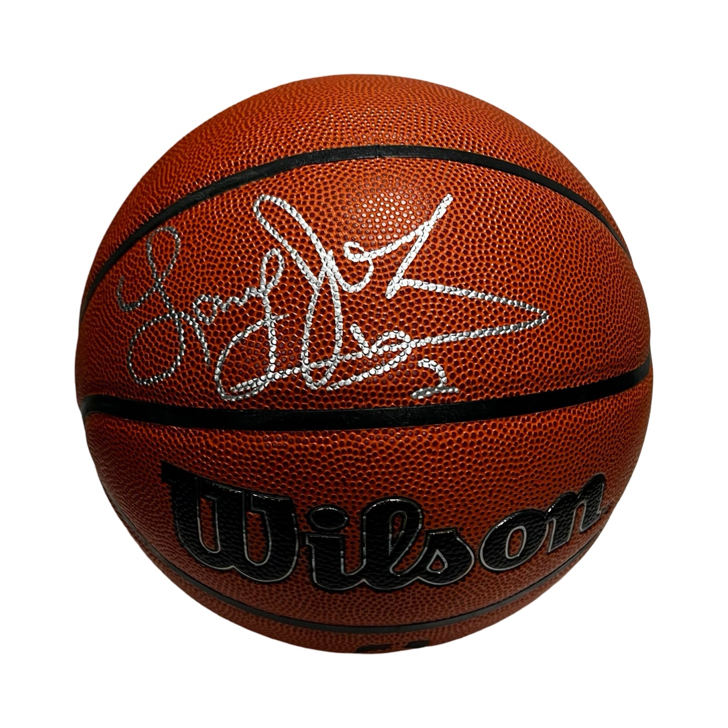 Larry Johnson Autographed New York Knicks Wilson Black Basketball Beckett