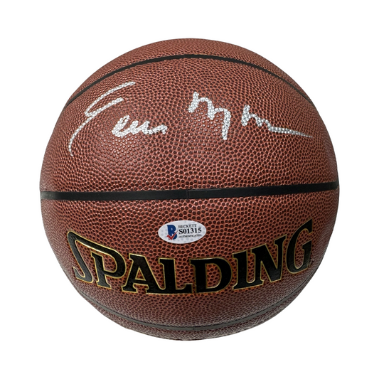 Earl Monroe Autographed Spalding Basketball Beckett