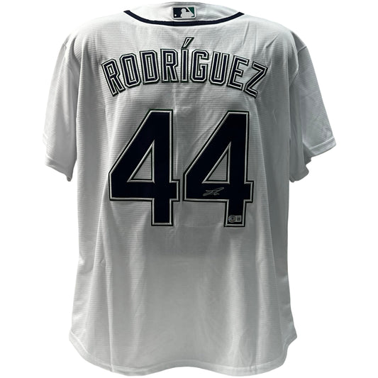 Julio Rodríguez Autographed Seattle Mariners White Nike Replica Jersey Beckett