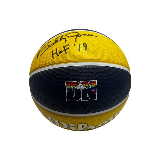 Bobby Jones Autographed Denver Nuggets Logo Basketball Beckett