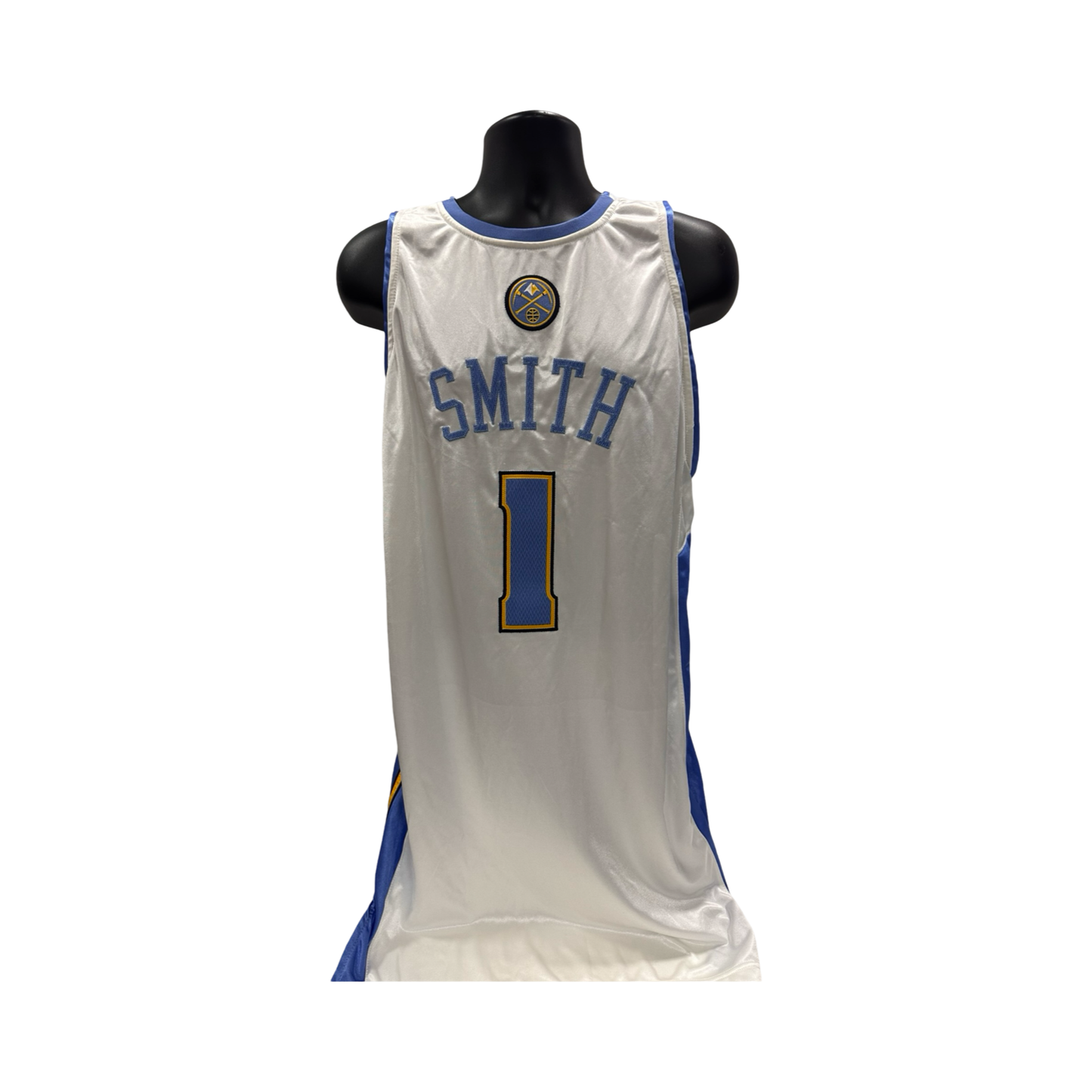 J.R. Smith Game Used NBA 2008/09 Denver Nuggets White Jersey