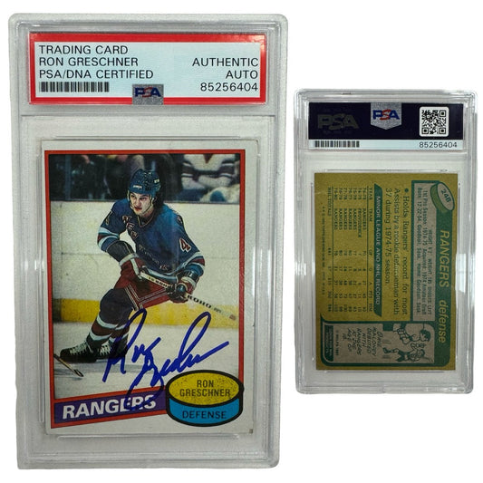 1980 Ron Greschner Topps #248 PSA Auto Authentic