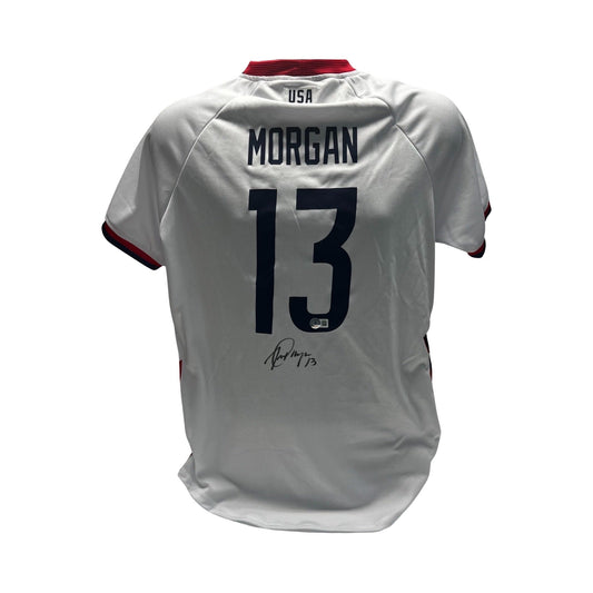 Alex Morgan Autographed Team USA White Jersey Beckett