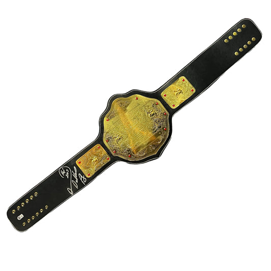 Diamond Dallas Page Autographed WWF/WCW World Heavyweight Championship HOF 17" Inscription Beckett