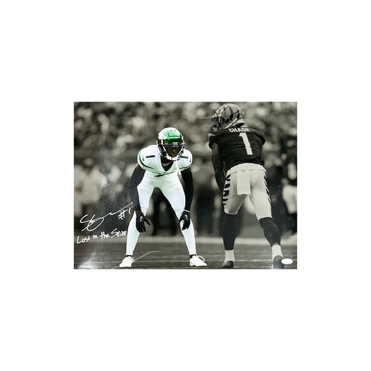 Sauce Gardner Autographed New York Jets 16x20 "Lost in the Sauce" JSA
