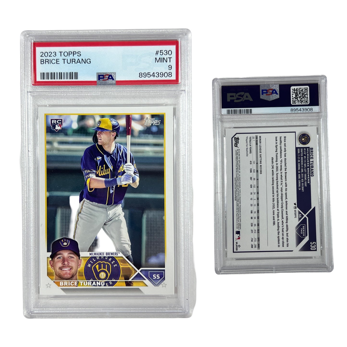 2023 Brice Turang #530 PSA MINT 9