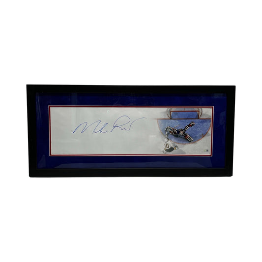 Mike Richter Autographed New York Rangers Framed 8x26 Steiner CX