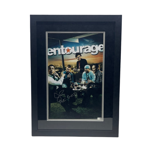 Jeremy Piven Autographed Ari Gold Entourage Cast Poster 11x17 Photo Steiner CX - Framed