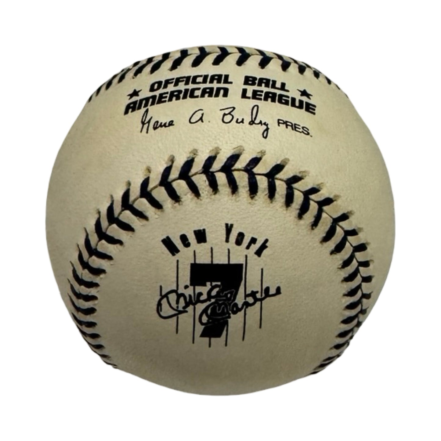 Rawlings Mickey Mantle Commemorative Official MLB Baseball #7 Yankees Logo