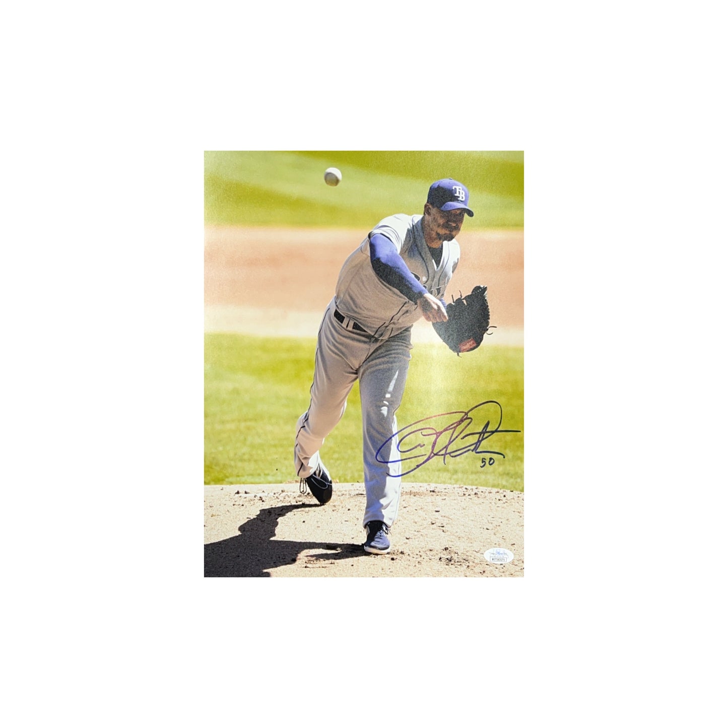 Charlie Morton Autographed Tampa Bay Rays 11x14 JSA
